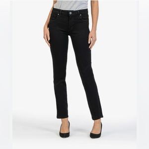 Kut from the Kloth STEVIE Straight Leg Black Jeans; Size 0